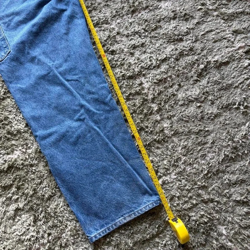 Carhartt Double Front Logger Jeans Blue Denim 36x32 Loose Original Fit